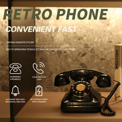 Şarj Düğün Ses Misafir Kitabı Siyah Vintage Telefon Ses Kaydedici Anıları Korumak İçin