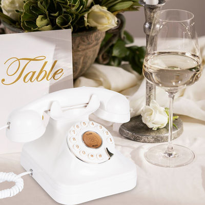Şık Düğün Misafir defteri Telefon Şarj edilebilir Güçlü Düğün için Vintage Telefon Kaydedici