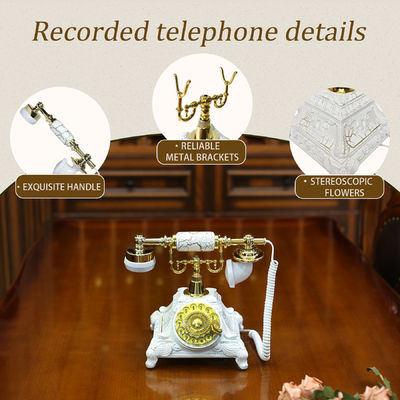 Bronz Düğün Telefon Misafir Kitabı Şarj edilebilir Telefon Ses Misafir Kitabı Mezuniyet
