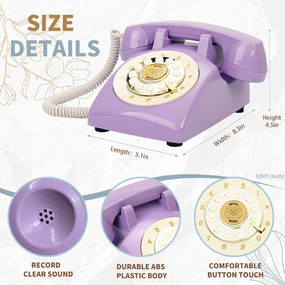 Vintage Sesli Misafir Kitabı Telefon Eşsiz 10 Saat Sesli Posta Mesaj Kaydedici