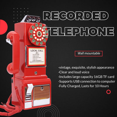 Açık Sesli Sesli Posta Konuk Kitabı 32GB Telefon Konuk Kitabı Düğün Kutlamalar İçin